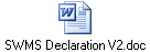 SWMS Declaration V2.doc